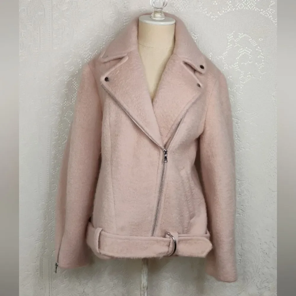 Express Blush Pink Moto Jacket